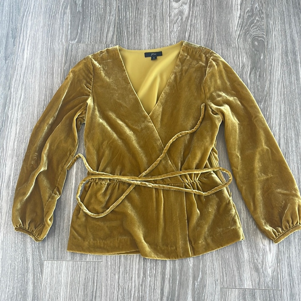 J. Crew long sleeve v neck top